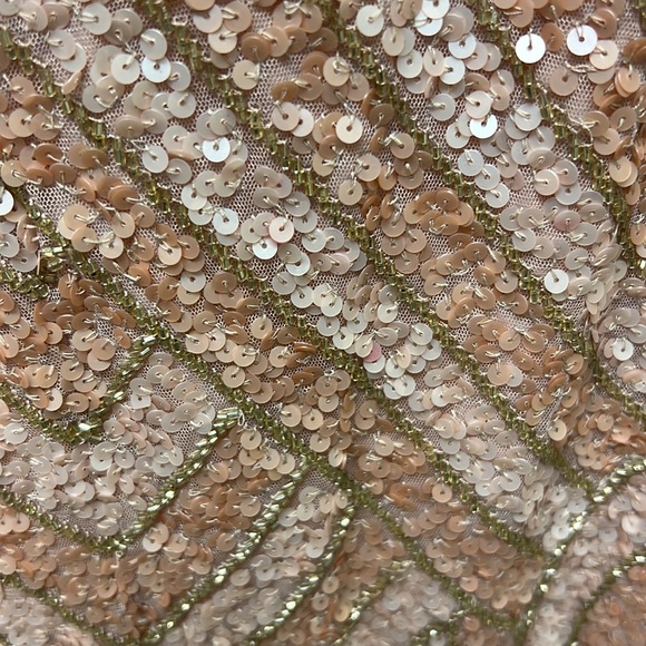 Adrianna Papell beaded sleeveless scoop neck cocktail dress - Picture 10 of 11